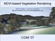 NDVI-based Vegetation Rendering