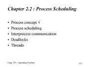 Chapter 2.2 : Process Scheduling
