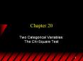 Two Categorical Variables: The Chi-Square Test PowerPoint PPT Presentation