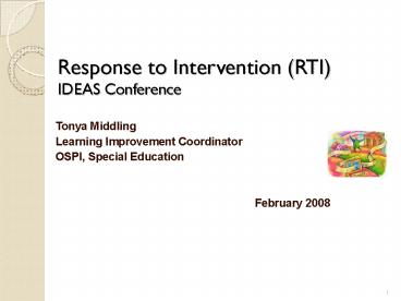 Response to Intervention RTI IDEAS Conference