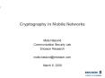 Cryptography in Mobile Networks PowerPoint PPT Presentation
