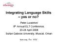 Integrating Language Skills yes or no PowerPoint PPT Presentation