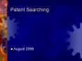Patent Searching PowerPoint PPT Presentation