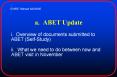 a. ABET Update PowerPoint PPT Presentation