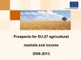 Prospects for EU-27 agricultural markets and income 2006-2013 PowerPoint PPT Presentation