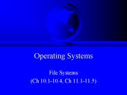 Operating Systems