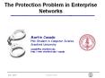 The Protection Problem in Enterprise Networks PowerPoint PPT Presentation