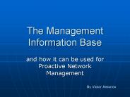 The Management Information Base
