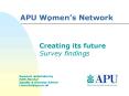 APU Womens Network PowerPoint PPT Presentation