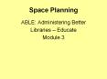 Space Planning PowerPoint PPT Presentation