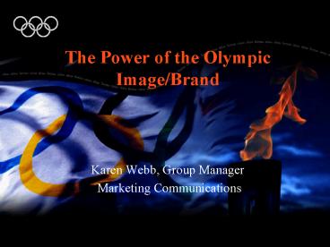 The Power of the Olympic ImageBrand