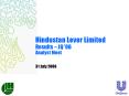 Hindustan Lever Limited Results JQ 06 Analyst Meet 31 July 2006 PowerPoint PPT Presentation