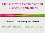 Statistics with Economics and Business Applications