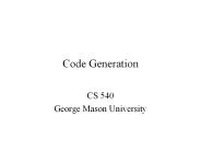 Code Generation