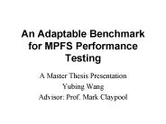 An Adaptable Benchmark for MPFS Performance Testing
