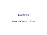 Based on Chapter 1, Weiss