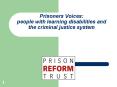 Prisoners Voices: people with learning disabilities and the criminal justice system PowerPoint PPT Presentation