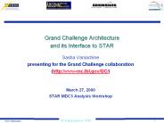 Grand Challenge Architecture and its Interface to STAR