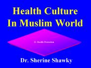 Health Culture In Muslim World