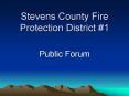 Stevens County Fire Protection District PowerPoint PPT Presentation