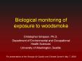 Biological monitoring of exposure to woodsmoke PowerPoint PPT Presentation