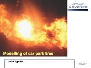 Modelling of car park fires