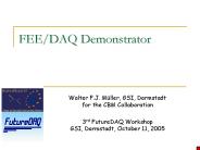 FEEDAQ Demonstrator