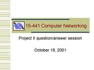 15-441 Computer Networking