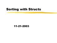 Sorting with Structs