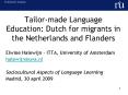 Tailor-made Language Education: PowerPoint PPT Presentation