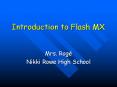 Introduction to Flash MX PowerPoint PPT Presentation