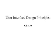 User Interface Design Principles