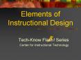 Elements of Instructional Design PowerPoint PPT Presentation