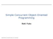 Simple Concurrent Object-Oriented Programming