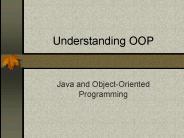 Understanding OOP