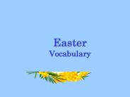 Easter Vocabulary
