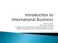 Introduction to International Business PowerPoint PPT Presentation