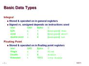 Basic Data Types