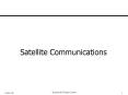 Satellite Communications PowerPoint PPT Presentation