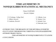 TIME ASYMMETRY IN NONEQUILIBRIUM STATISTICAL MECHANICS