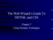 The Web Wizard