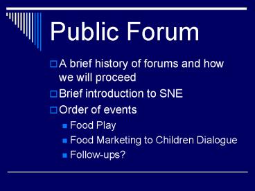 Public Forum