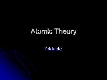 Atomic Theory