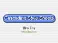 Cascading Style Sheets PowerPoint PPT Presentation