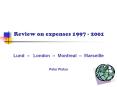 Review on expenses 1997 - 2001 PowerPoint PPT Presentation