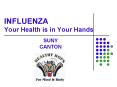 INFLUENZA Your Health is in Your Hands PowerPoint PPT Presentation
