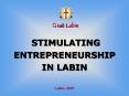 STIMULATING ENTREPRENEURSHIP PowerPoint PPT Presentation