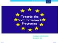 Towards the Sixth Framework Programme PowerPoint PPT Presentation