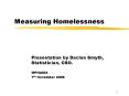 Measuring Homelessness PowerPoint PPT Presentation