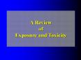 Toxicity PowerPoint PPT Presentation